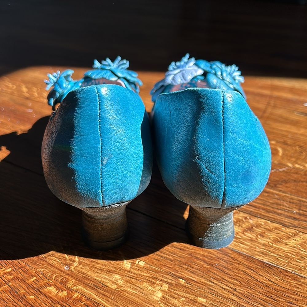 Macanna Italy Turquoise Blue Color Shoes Size 6.5 - Picture 3 of 16